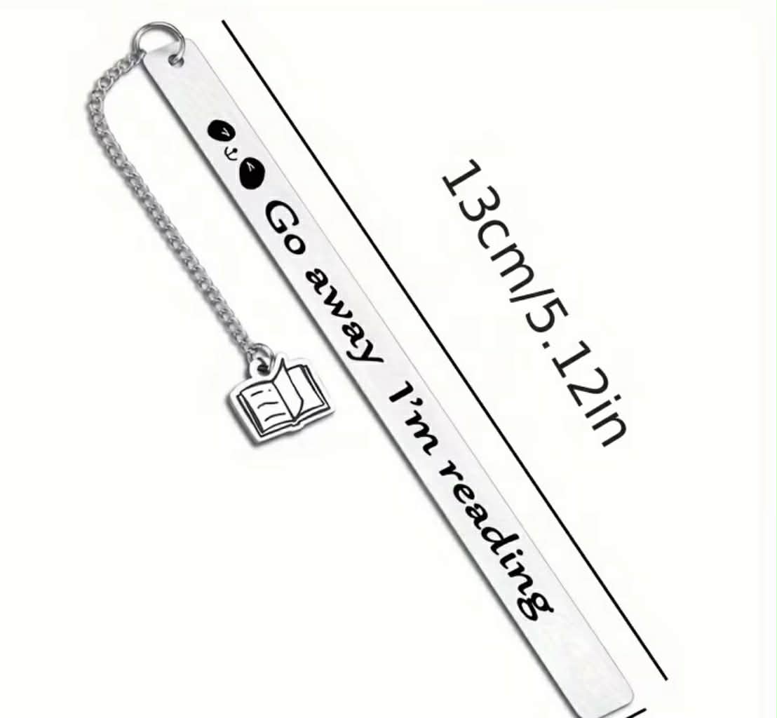 📖 “Go away I'm reading” Bogmærke